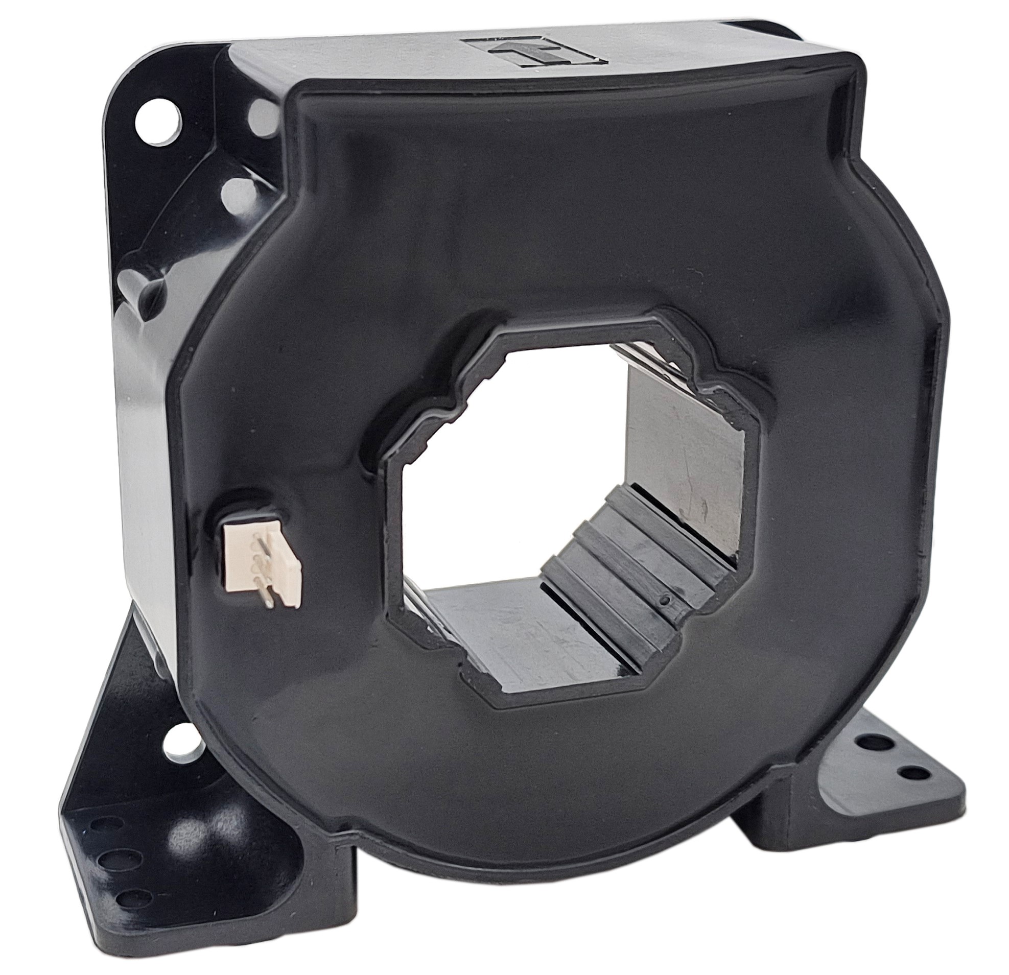 Hall Effekt AC/DC Stromsensor mit geschlossener Kreisstruktur CYHCS-LFA, Eingang: ±1000 A AC/DC, Ausgangssignal: ±200 mA AC/DC, Versorgungsspannung: ±15 V ~ ±24 V DC, Fenster: Ø 40,2 mm, Anschluss: Molex