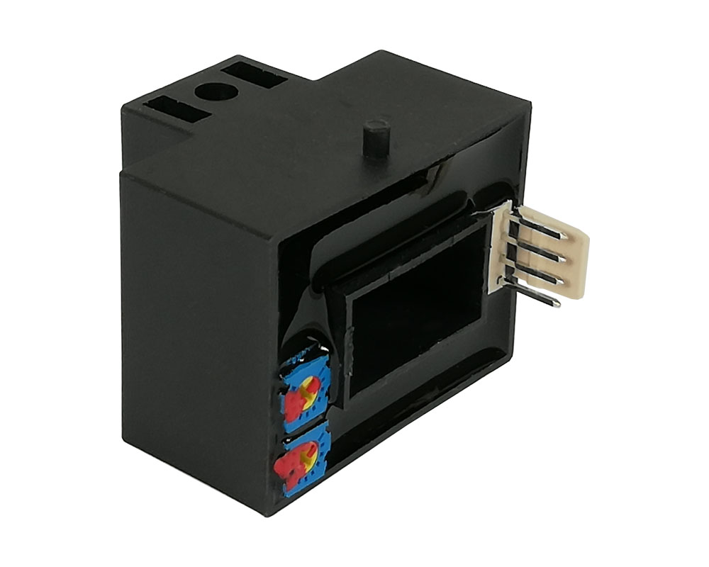 Hall Effect AC Current Sensor CYHCS-BTV, Output: 0-4 V DC, Power Supply:+12 V DC, Window: 20,5x10,5