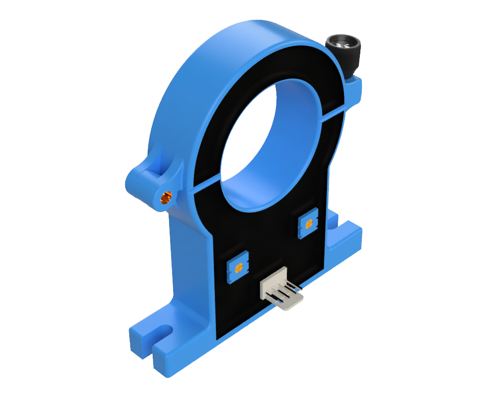 Unidirectional Split Core Hall Effect DC Current Sensor CYHCT-L35K, Output: 0-5 V DC, Power Supply: 15 V DC, Window: Ø 35 mm, Connector: Molex