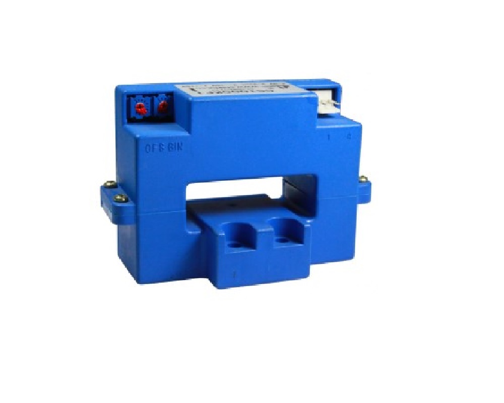 Split Core Open Loop Hall AC/DC Current Sensor CYHCS-KF-X; Output signal: 0-5V; Input current: 200A~1000A, Power Supply: +12V~+15V DC; Window: 41x13 mm; Connector: Molex
