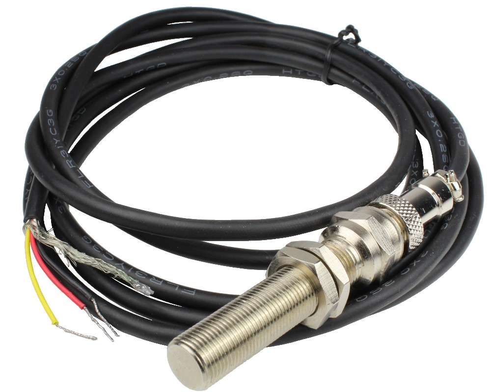 Hall-Effekt Geschwindigkeits-Zahnradsensor CYGTS288-NO12, Ausgangssignal: PNP (RC/OC), Versorgungsspannung: 4.5 V ~ 30 V DC, Schraubengröße: M12x1mm