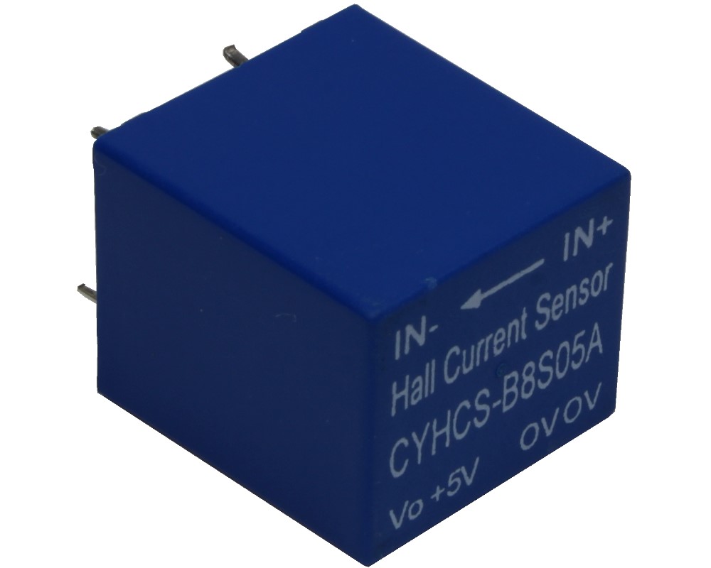 Hall-Effekt AC/DC Stromsensor mit geschlossener Kreisstruktur CYHCS-B8S, Ausgangssignal: +2.5 V DC ±0.625 V AC/DC, Versorgungspannung: +5 V DC