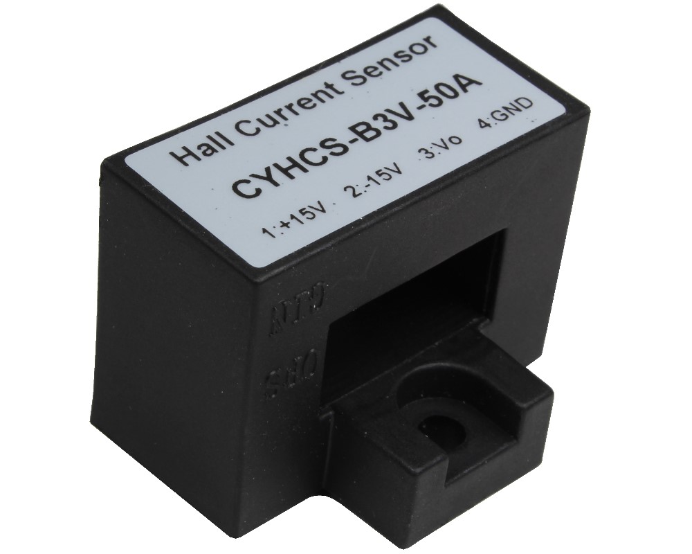 Closed Loop Hall Effect AC/DC Current Sensor CYHCS-B3V, Output: ±4 V AC/DC, Power Supply: ±1 5V DC, Window: 20.5 x 10.5 mm
