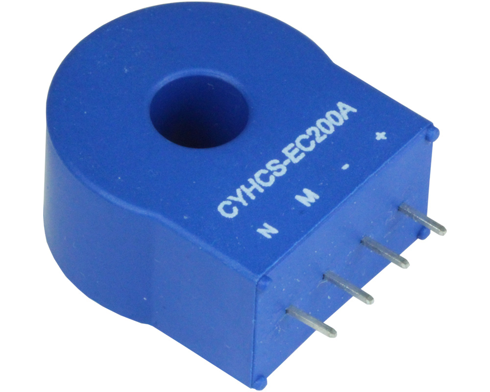 Hall Effekt AC/DC Stromsensor mit geschlossener Kreisstruktur CYHCS-EC, Ausgangssignal: 50 mA /100 mA AC/DC, Versorgungsspannung: ±12 V ~ ±18 V DC, Fenster: Ø 8.5 mm