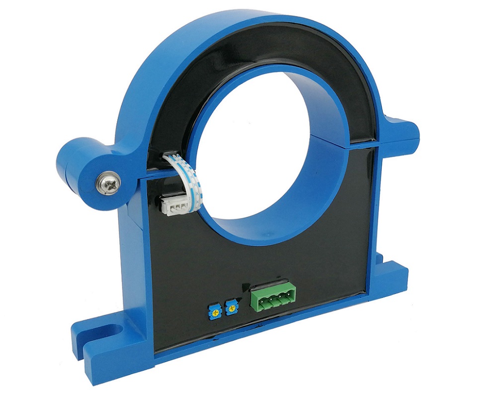 Split Core Hall Effect AC Current Sensor CYHCS-EKOV, Output: 0-4 V DC, Power Supply: +12 V DC, Window: Ø 80 mm