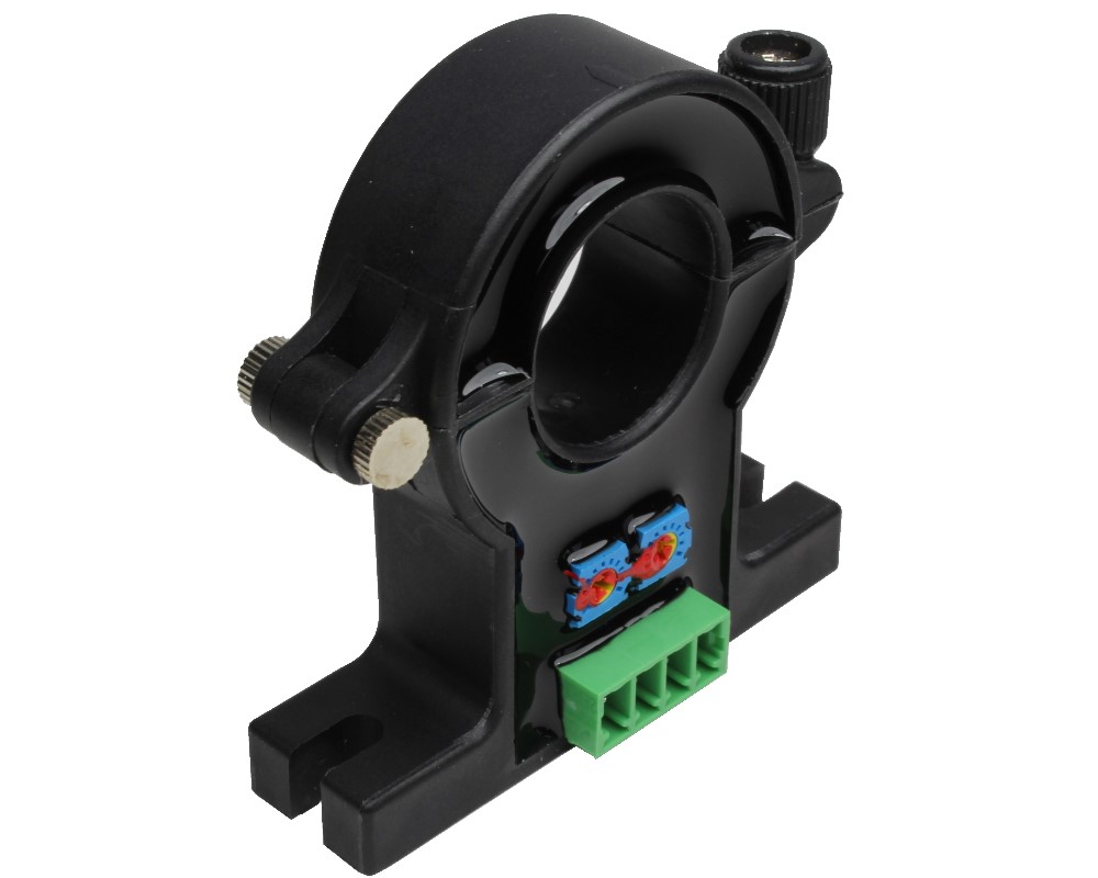 Bidirektionaler, aufklappbarer Hall Effekt DC Stromsensor CYHCT-C2TV, Ausgangssignal: 0-5 V DC, Versorgungsspannung: +15 V DC, Fenster: Ø 21 mm, Anschluss: Phoenix