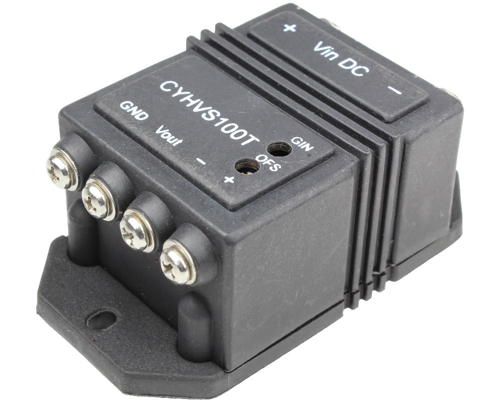 Hall-Effekt Spannungssensor CYHVS100T, Ausgangssignal: 0 ~ 4 V oder 0 ~ 5 V AC/DC, Versorgungsspannung:  ±12 V ~ ±15 V DC, Messbereich: 0 ~ 750 V AC/DC