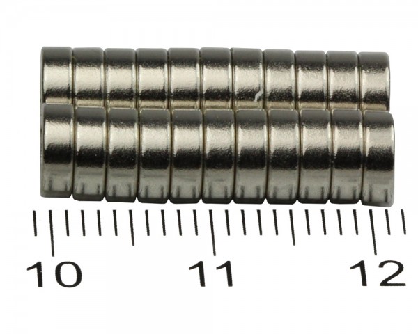 NdFeB Ring Magnets, Dimensions: Ø 6, ø 3 × 2, Material grade: N38