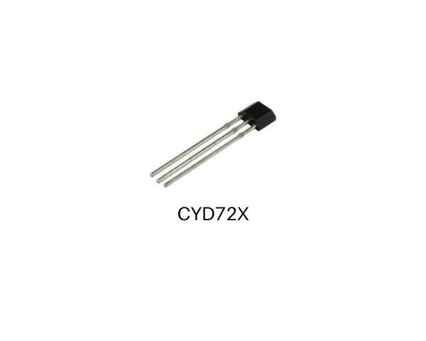 Bipolar Hall Effect Latching Switch Ics CYD72X,Power Supply: 2,4V -16 V, Supply Current: 10 mA, Operating Temperature: -20°C~+100°C