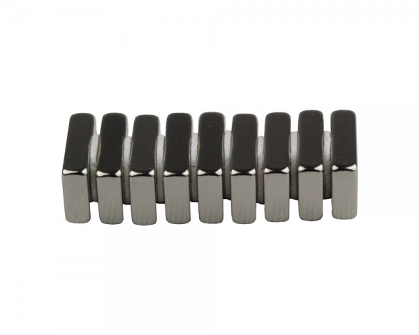 NdFeB Block Magnet, Maße: 15xWxH (Länge&gt;Breite&gt;Höhe), Materialgrad: N38