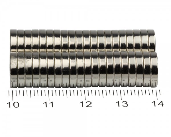 NdFeB Ring Magnets, Dimensions: Ø 10, ø 3 × 2, Material grade: N38