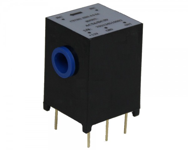 AC Stromsensor CYCS11-12H1, Ausgangssignal: momentane Spannung 0-5 V AC, Stromversorgung: +12 V DC, Fenster: Ø 6,5 mm