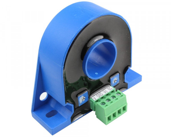 Bidirectional Hall Effect DC Current Sensor CYHCT-L20K, Output: 0-5 V DC, Power Supply: +24 V DC, Window: Ø 20 mm