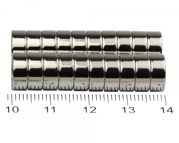 NdFeB Ring Magnets, Dimensions: Ø 10, ø 6 × 4, Material grade: N38