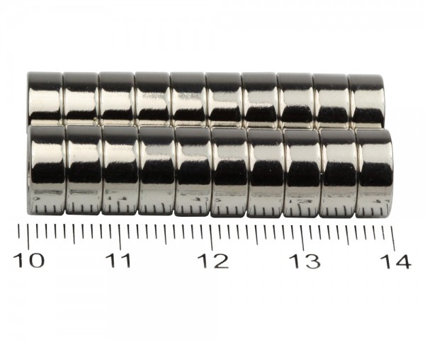 NdFeB Ringmagnete, Maße: Ø 10, ø 6 × 4, Materialgrad: N38