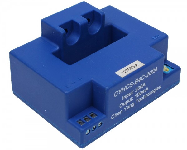 Closed Loop AC/DC Hall Current Sensor CYHCS-B4C, Output: 0mA ±0.5%, Power Supply: ±15 ~ ±24 VDC, Window: 41x12