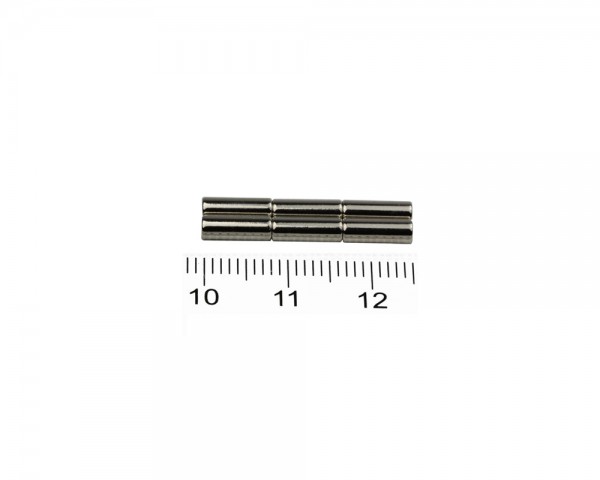 NdFeB Disc Magnets, Dimensions: Ø 3 x L (various lengths), Material grade: N38