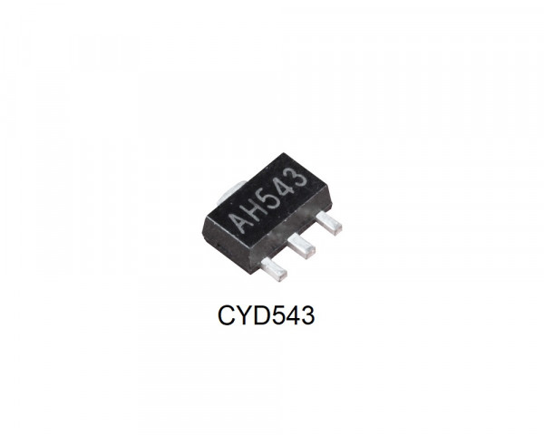 Unipolar Hall Effect Switch Ics CYD543, Power Supply: 4.5-24V, Supply current: 10mA,Operating Temperature: -50 ~+150°C