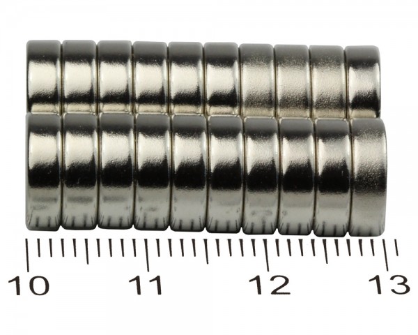 NdFeB Ring Magnets, Dimensions: Ø 10, ø 5 × L (various length), Material grade: N38