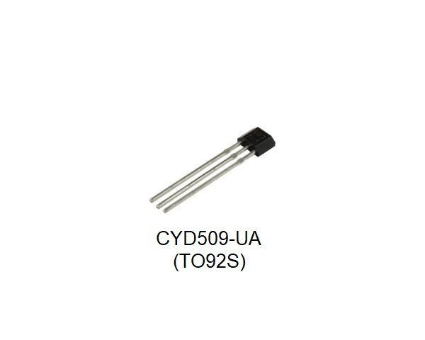 Unipolar Hall Effect Switch Ics CYD509, Power Supply: 2.7-30V, supply current: 25mA, Operating Temperature: -40 ~+150°C