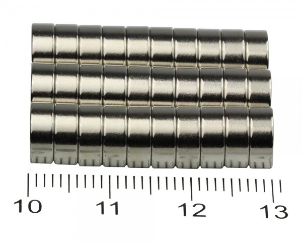 NdFeB Ring Magnets, Dimensions: Ø 8, ø 4 × L (various length), Material grade: N38