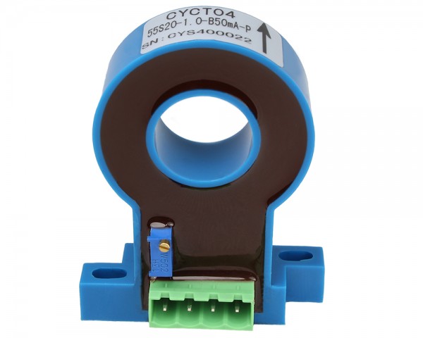 Bidirectional DC Leakage Current Sensor CYCT04-26S20, Output: ±20mADC, Power Supply: ±15V DC, Window: Ø20mm