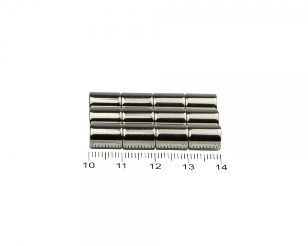 NdFeB Disc Magnets, Dimensions: Ø 7 x L (various lengths), Material grade: N38