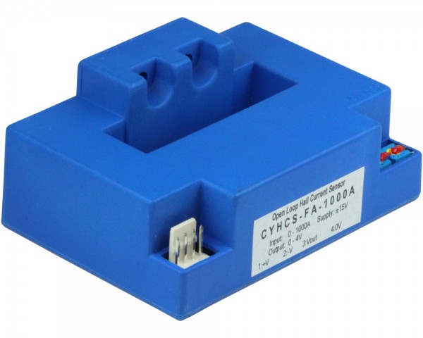 Hall Effect Current Sensor CYHCS-FA, Output: ±5V AC/DC, Power Supply: ±12~±15 V DC, Window: 51x13mm