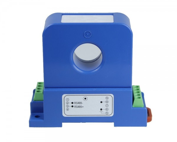 Unidirectional Digital DC Current Sensor CYCTD-S3; Digital Output: Current I; Analogue Output: 0-5V DC; Power Supply: +12 V DC; Interface: RS485 MODBUS; Window: Ø 20 mm