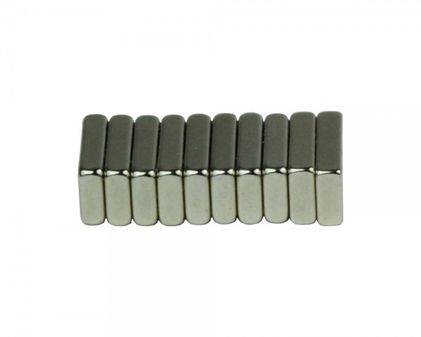 NdFeB Block Magnet, Maße: 12xWxH (Länge&gt;Breite&gt;Höhe), Materialgrad: N38